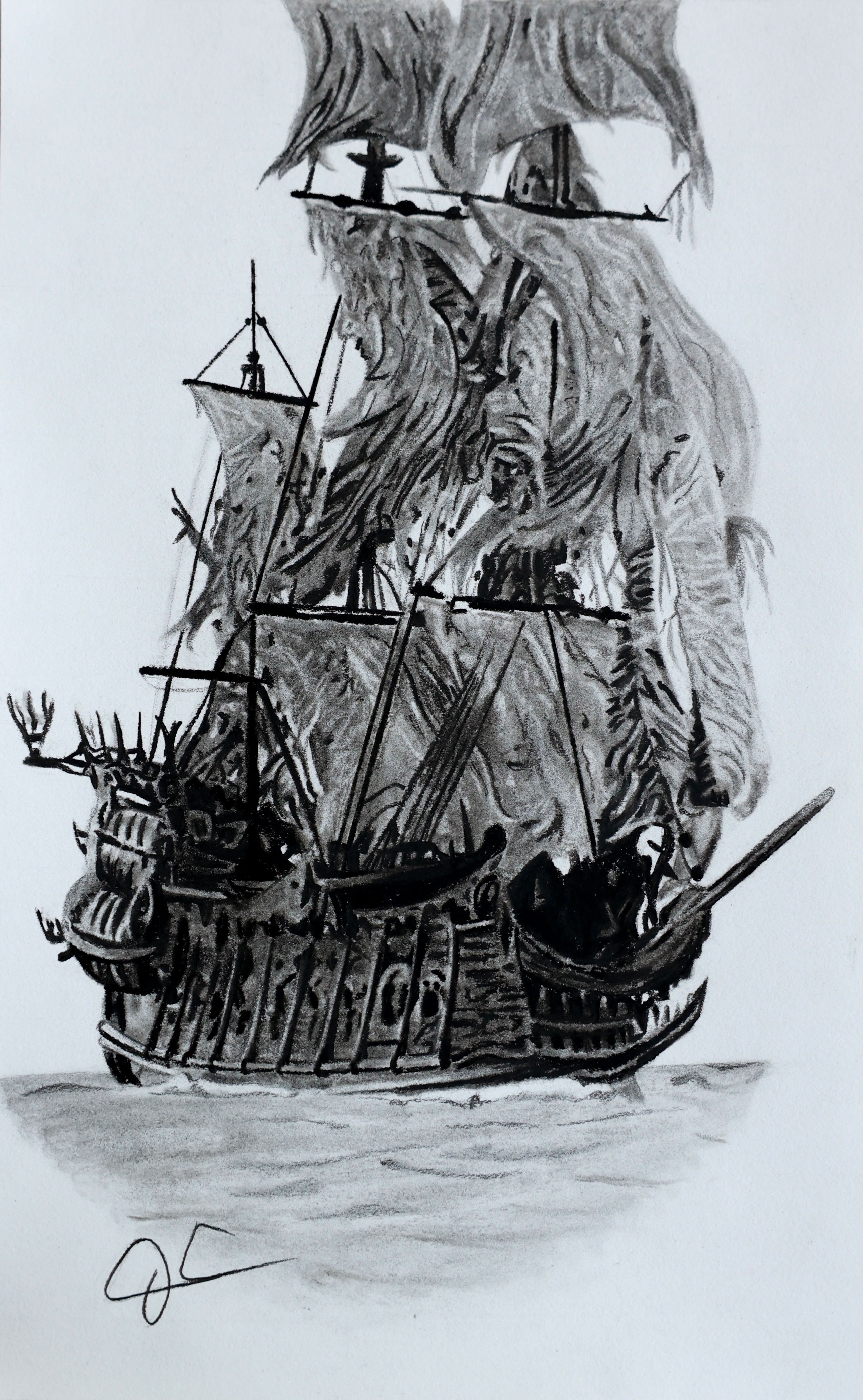 pirate ship drawing