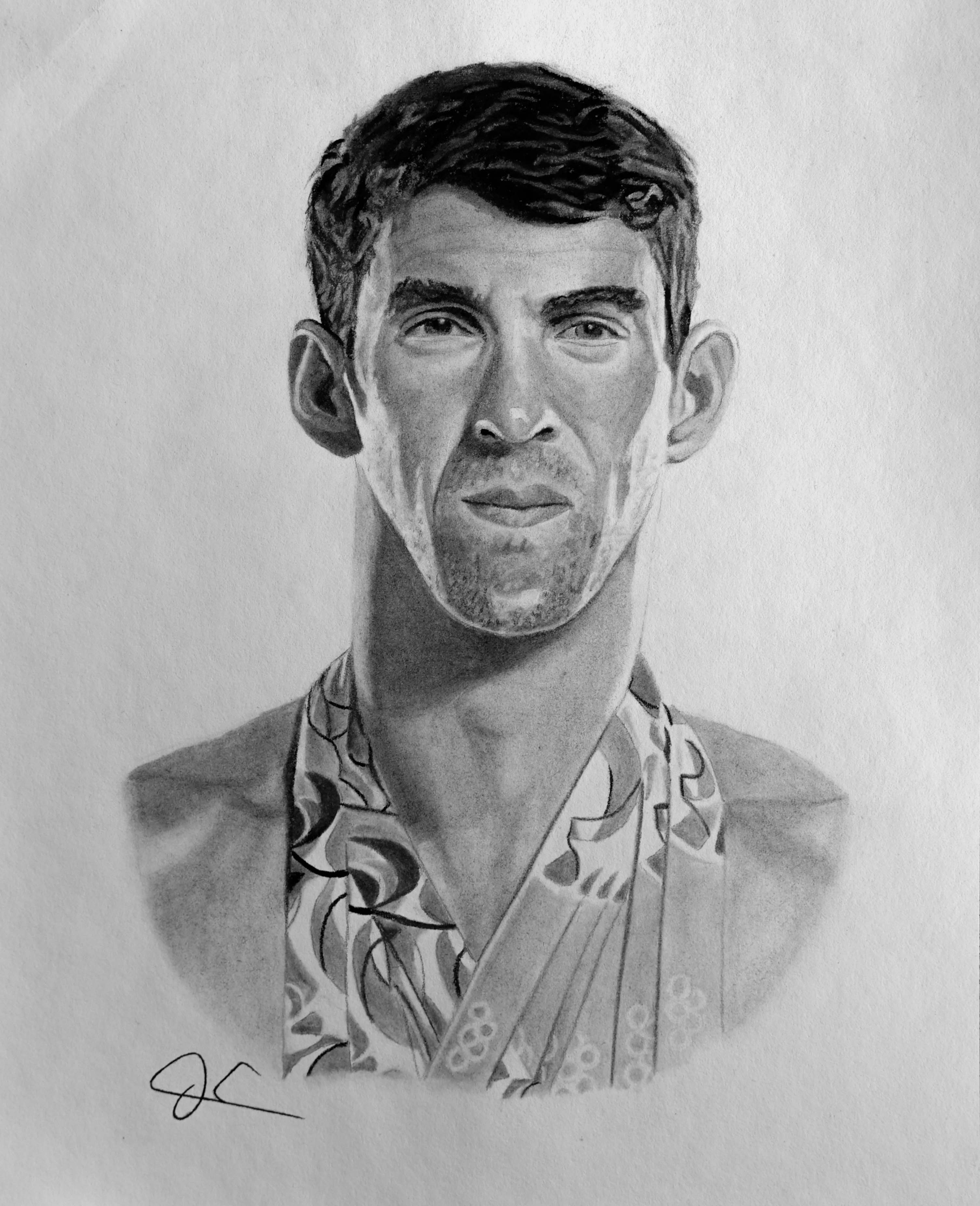 michael phelps drawing